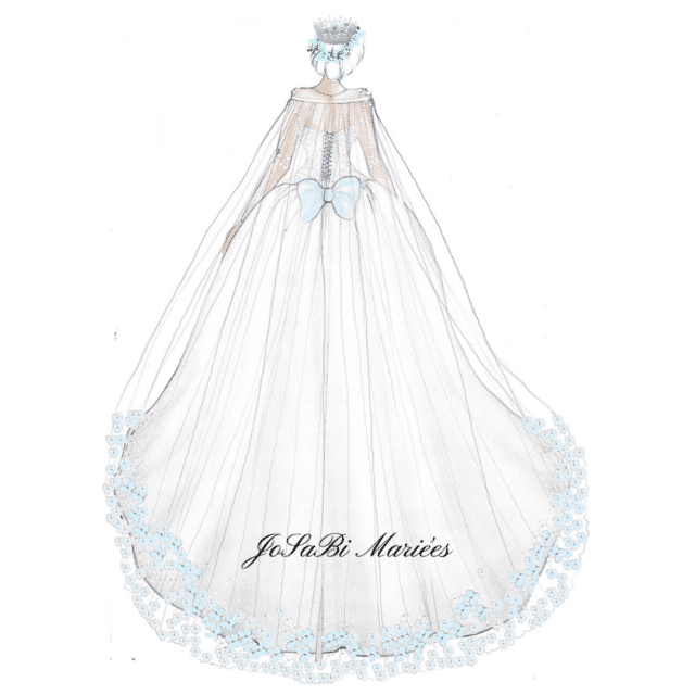 Sparkly Ball Gown Wedding Dress — Josabi Mariées